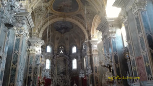 Inside the beautiful Cathedral of Bressanone